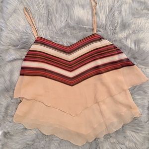 BEBE - Flowy Crop Top - Size M